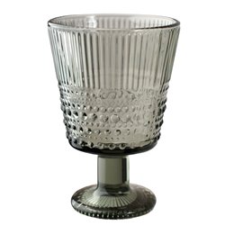 Wine glass Bulle Joa, grey, 230ml, H12.8cm, D8.7cm