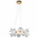 Pendant lamp Smilroure 60, transparent/gold color, D60cm, LED 80W, 3000K/4000K/6000K