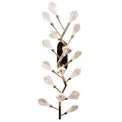 Wall lamp Jasseron gold, transparent/gold color, 25x65cm, LED 16W, 3000K