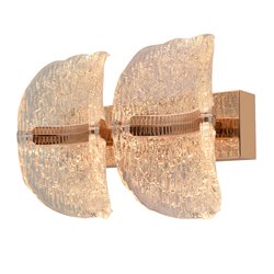 Wall lamp Snarteno, transparent/gold color, H20x24cm, LED 30W, 3000K/4000K/6000K, 1890lm