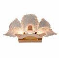 Wall lamp Smilde, transparent/gold color, H20x35cm, LED 24W, 3000K/4000K/6000K, 1320lm