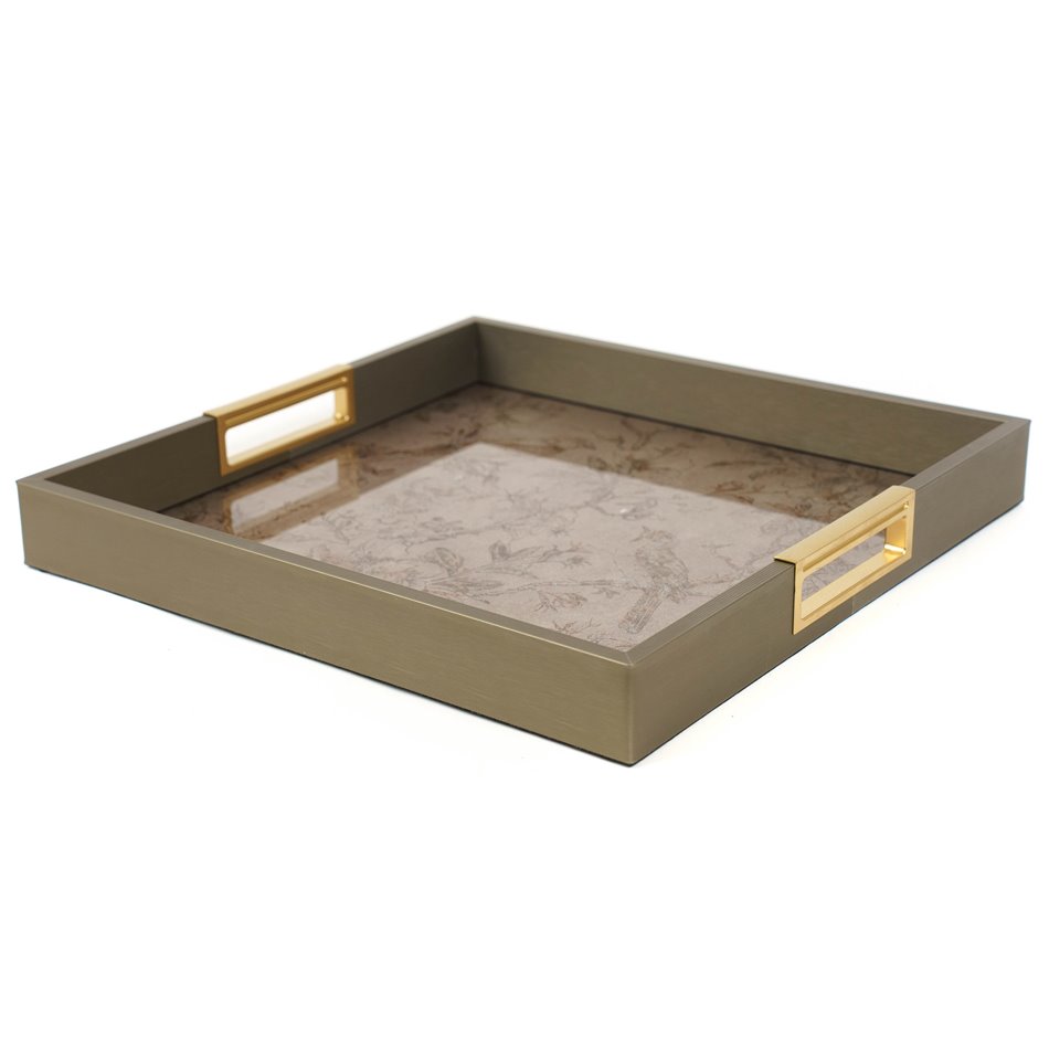 Decorative tray Fellow L square, 33x33cm H4.1cm