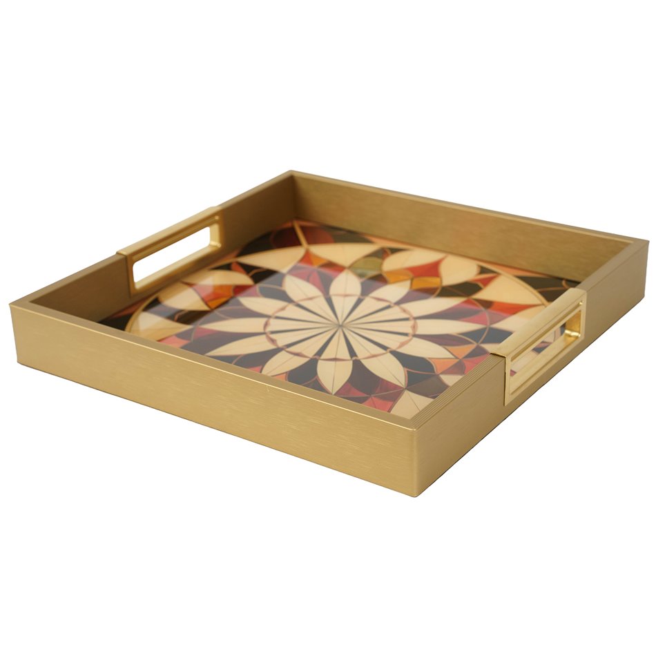 Decorative tray Fussy M square, 30.2x30.2cm H4cm