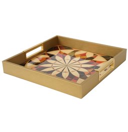 Decorative tray Fussy M square, 30.2x30.2cm H4cm