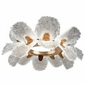Pendant lamp Smilroure 60, transparent/gold color, D60cm, LED 80W, 3000K/4000K/6000K, 5040lm
