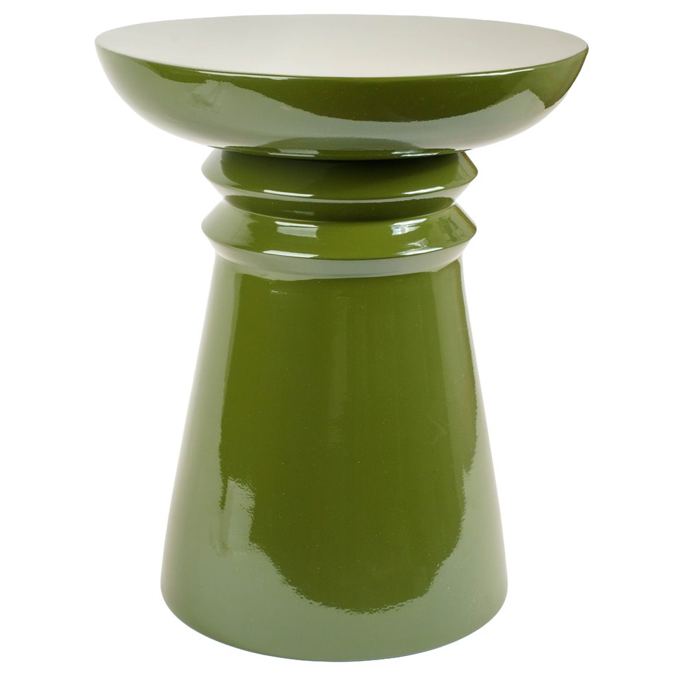 Coffee table TOTEM JAYA MTD, steel, green, D38cm H43cm
