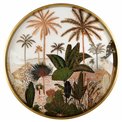 Side table Fronteira M, gold color, D39.5cm H47.5cm