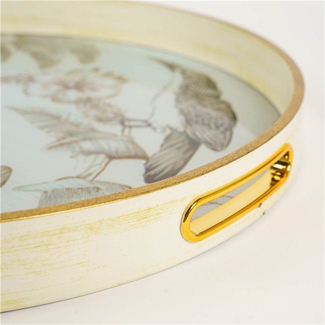 Decorative tray Fussio L, D39.2cm H4cm