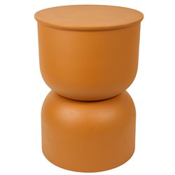 Журнальный столик TOTEM Palomba, сталь, охристый цвет, D31cm H41.8cm