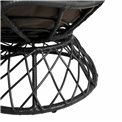 Leisure chair Gallo, dark brown/dark grey, H90x78x78cm