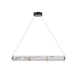 Подвесной светильник Adranno black, черный/золотой цвет, H8x105x8cm, LED 44W, 3000K, 1900lm