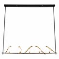 Подвесной светильник Malarro 5, черный/золотой цвет, H113x121cm, LED 40W, 3000K
