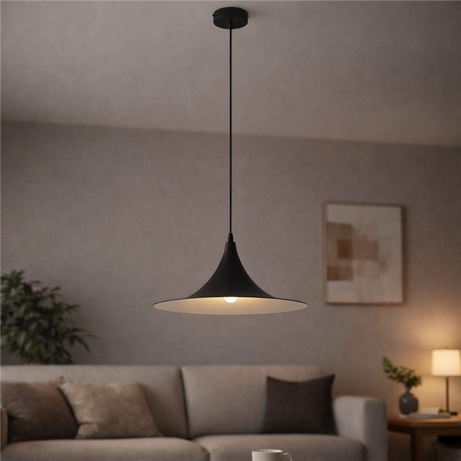 Подвесной светильник Molfeta 400, черный, D40cm, E27 40W(MAX)
