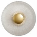 Wall lamp Agaro gold, transparent/gold color, D28cm, LED 10W, 3000K, 250lm