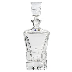 Хрустальный графин с пробкой Crack, 900 ml, H28.5x11.2x11.2cm