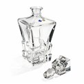 Crystal decanter with lid Crack, 900 ml, H28.5x11.2x11.2cm