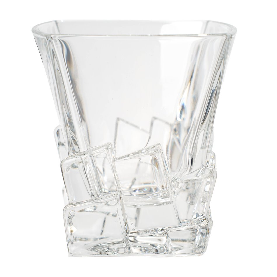 Crystal tumbler Crack, 310ml, H10.2x9.28x9.28cm