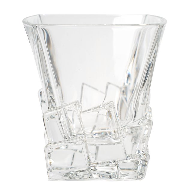 Crystal tumbler Crack, 310ml, H10.2x9.28x9.28cm