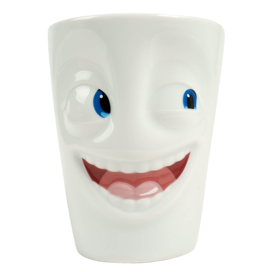 Mug with handle Joking, 350ml, H19cm, D9cm
