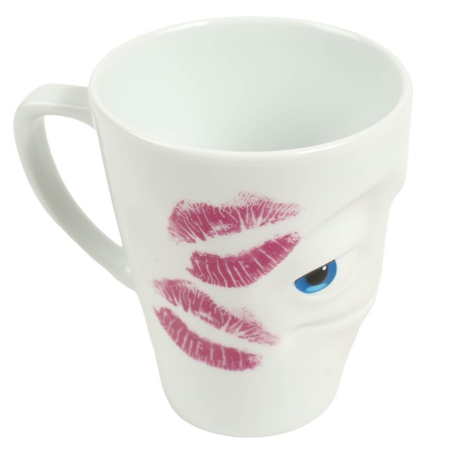 Mug with handle Kissed, 350ml, H19cm, D9cm