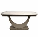 Extendable dining table Ruana 017, sintered stone/metal, 160-240x90cm H75cm