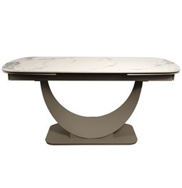 Раздвижной обеденный стол Ruana 017, спеченный камень/металл, 160-240x90cm H75cm