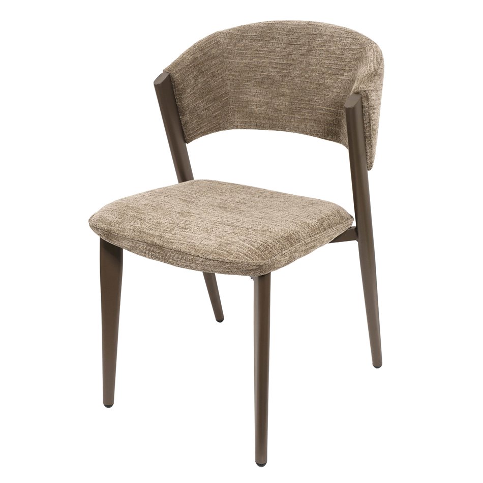 Dining chair Oliveri 8 mink, brown/coffee color, H80.5x51x59cm