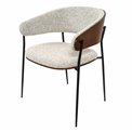 Dining chair Olvena 105 grey, H77x62x57cm
