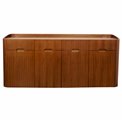 Sideboard Raften 4, 4 doors/4 drawers, walnut veneer/MDF, H80x180x45cm