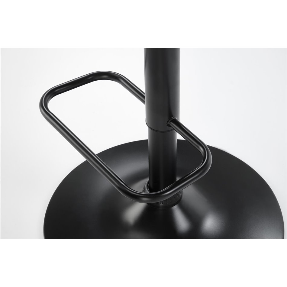 Bar stool H124, nut/black, H93-114x55x52cm