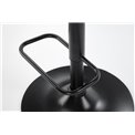 Bar stool H124, nut/black, H93-114x55x52cm