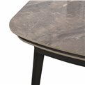 Extendable dining table Ratmo P022, sintered stone/metal, 160-240x90cm H75cm