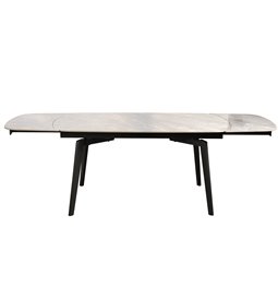 Раздвижной обеденный стол Ratmo P022, спеченный камень/металл, 160-240x90cm H75cm