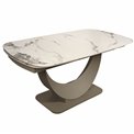 Extendable dining table Ruana 017, sintered stone/metal, 160-240x90cm H75cm
