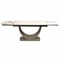 Extendable dining table Ruana 017, sintered stone/metal, 160-240x90cm H75cm