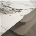 Extendable dining table Ruana 017, sintered stone/metal, 160-240x90cm H75cm