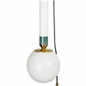 Pendant lamp Mokrin 6, white/bronze/brass color, H54-250x45x15cm, LED 30W, 3000K