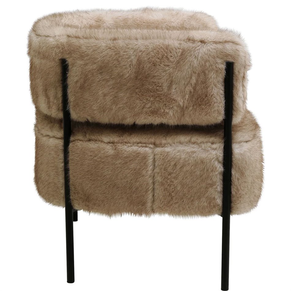 Armchair Lilja Soft, beige, H73x76x57cm, seat height 47cm 