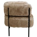 Armchair Lilja Soft, beige, H73x76x57cm, seat height 47cm 