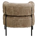Armchair Lilja Soft, beige, H73x76x57cm, seat height 47cm 