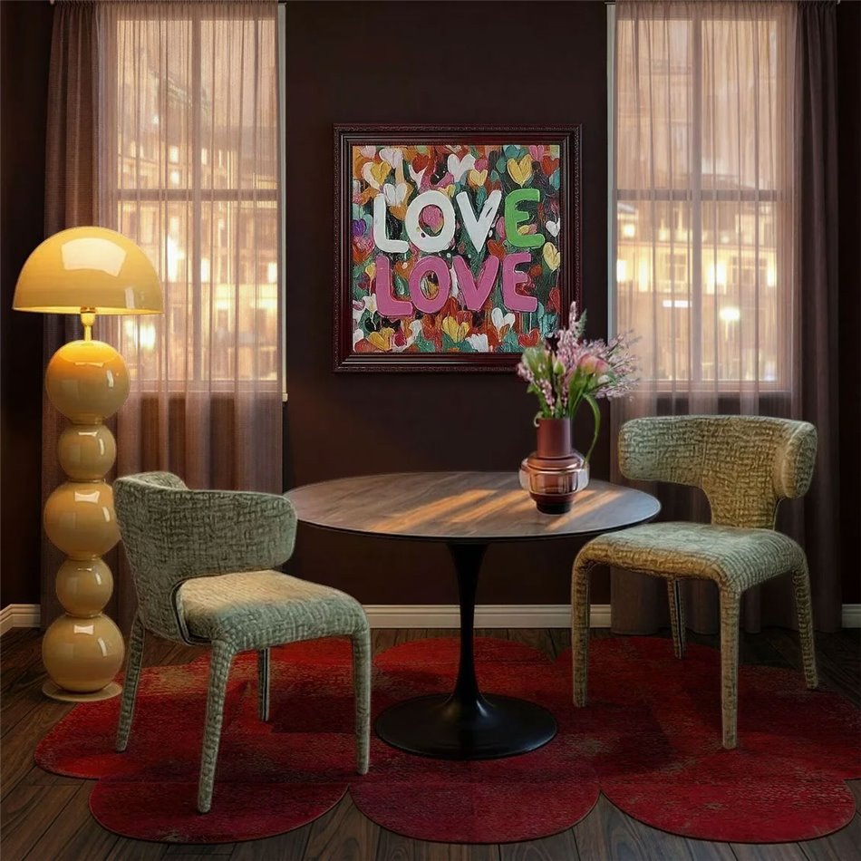 Accent chair Tobi, mix green, velvet, H77x58x57cm, seat height 47cm