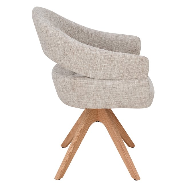 Dinning chair Larri G1038-133, rotatable 180 degrees, H84x63x57cm, seat height 50cm