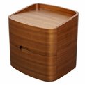 Night stand Raften, walnut veneer/MDF, H51x51x45cm