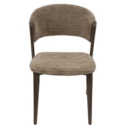 Dining chair Oliveri 8 mink, brown/coffee color, H80.5x51x59cm, seat height 45cm