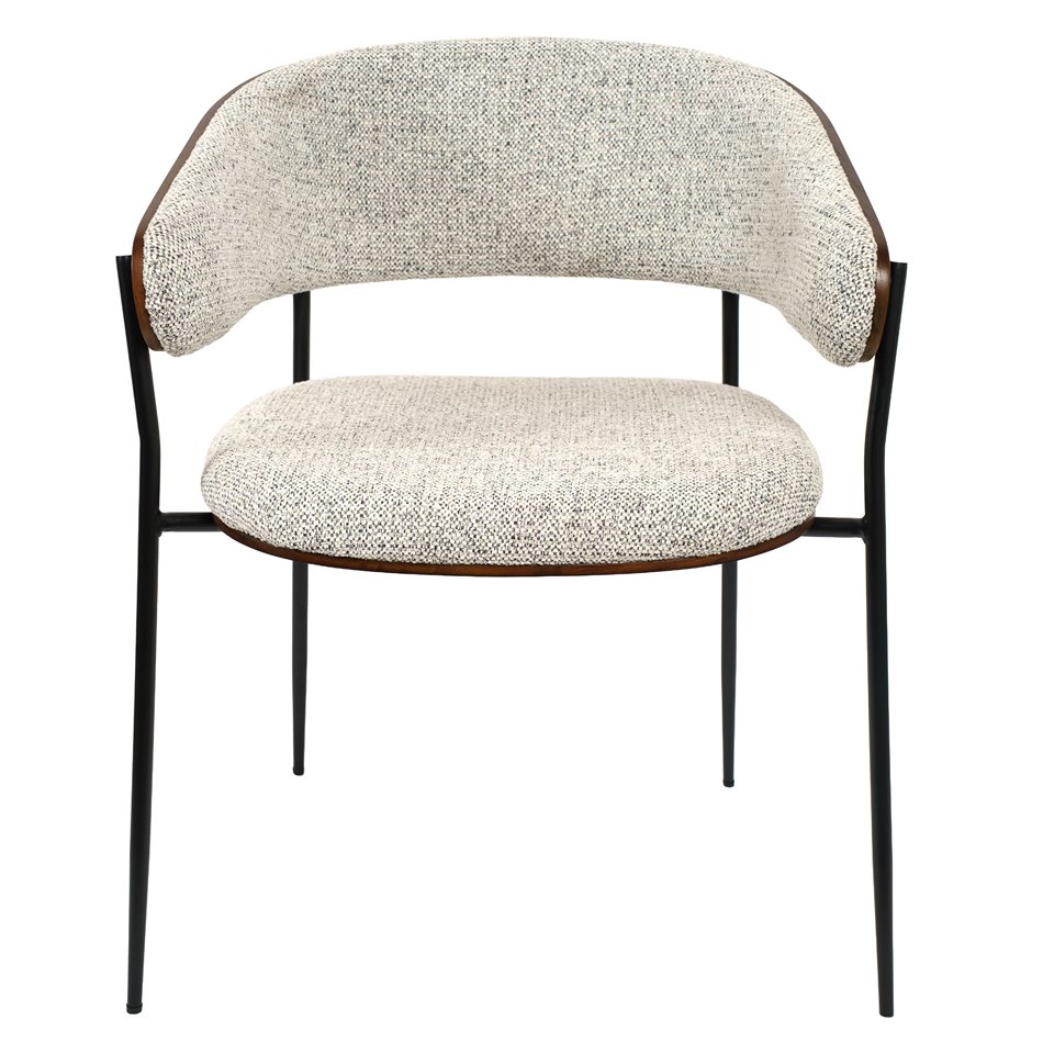 Dining chair Olvena 105 grey, H77x62x57cm, seat height 46cm