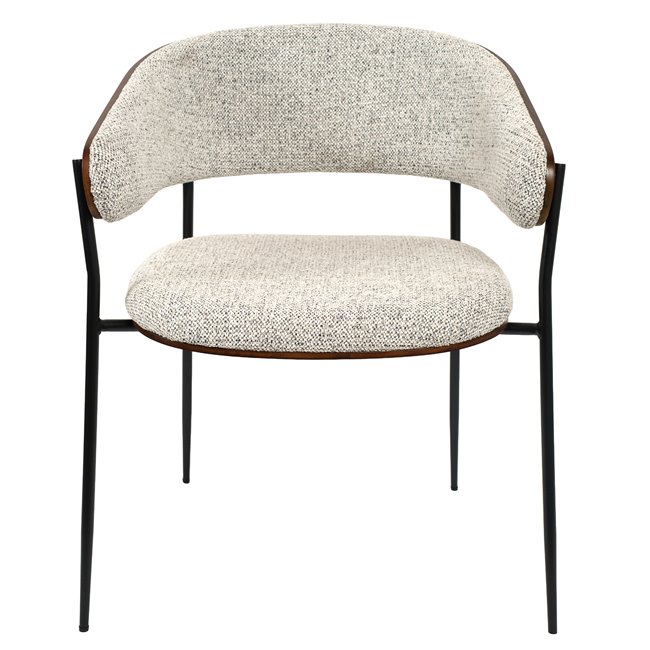 Dining chair Olvena 105 grey, H77x62x57cm, seat height 46cm