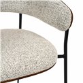Dining chair Olvena 105 grey, H77x62x57cm, seat height 46cm