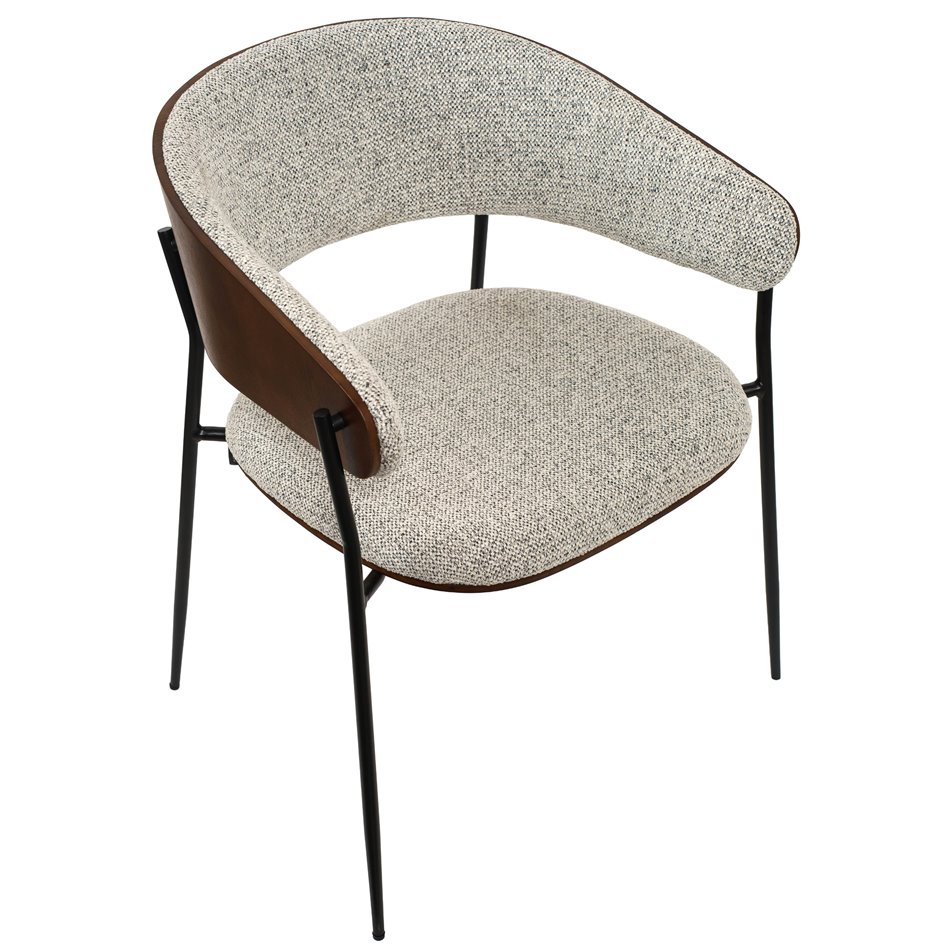 Dining chair Olvena 105 grey, H77x62x57cm, seat height 46cm