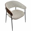 Dining chair Olvena 105 grey, H77x62x57cm, seat height 46cm