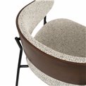 Dining chair Olvena 105 grey, H77x62x57cm, seat height 46cm